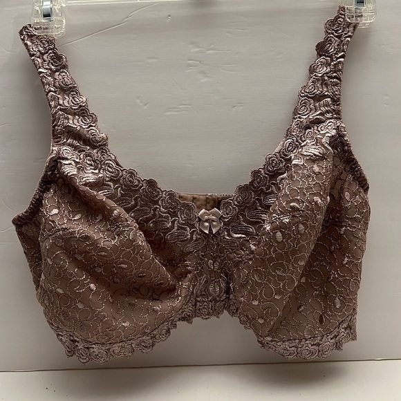 Amoureuse Embroidered Lace Beautiful Bra size 38DD - Picture 11 of 11